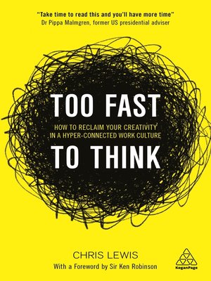 cover image of Too Fast to Think